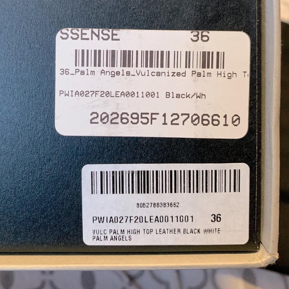 LIKE NEW PALM ANGELS LEATHER SNEAKERS - Picture 4 of 4